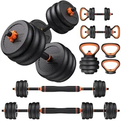 Adjustable Dumbbells 20-lb. Free Weight Set