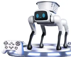 AI Programmable Robot Dog w/ Remote Control & Basket
