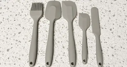 Amazon Basics Silicone 5-Piece Spatula Set
