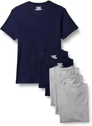 Amazon Essentials Men's Slim Fit V-Neck Undershirt 6-Pack (XL only)