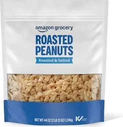 Amazon Grocery Roasted & Salted Peanuts 44-oz. Bag
