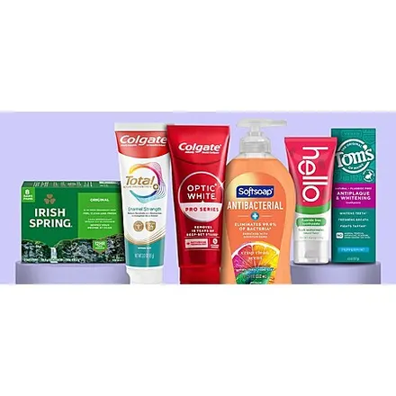 Amazon: Select Everyday Essentials (Colgate, Tom's of Maine, Softsoap & More):