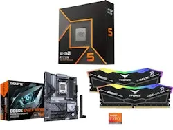 AMD Ryzen 5 9600X, Gigabyte B650E Eagle Motherboard, & 32GB RAM Combo