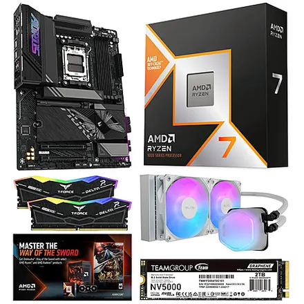 AMD Ryzen 7 9800X3D + Gigabyte X870E Aorus Elite Mobo + 32GB Team DDR5 + 2TB SSD