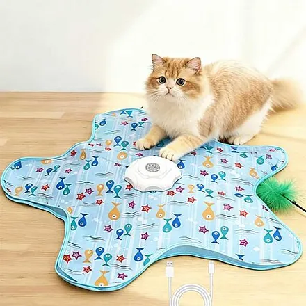 AQPU Rechargeable Touch-Activated Interactive Cat Toy