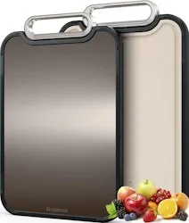 Astercook 2-in-1 Titanium & Wheat Straw Reversible Cutting Board