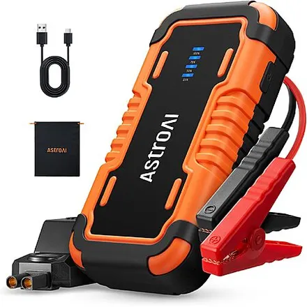 AstroAI P10 5000A Portable Car Jump Starter for Up to 10L Gas & 8L Diesel Engines