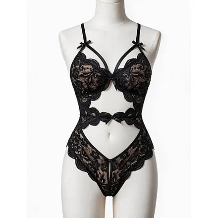 Avidlove Women's Teddy Cut One-Piece Lingerie Lace Bodysuit (Various)