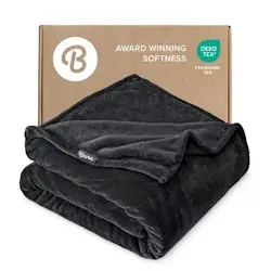 Bare Home Microplush Fleece Throw Blanket