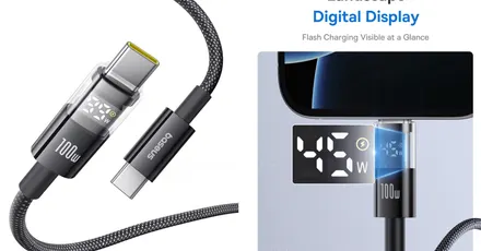 Baseus 100W mini display USB-C Cable down at $9 with this code