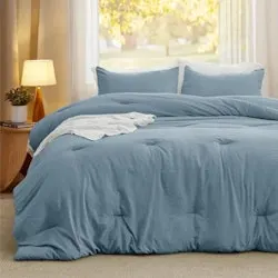 Bedsure Queen 3-Piece Reversible Prewashed Comforter Set