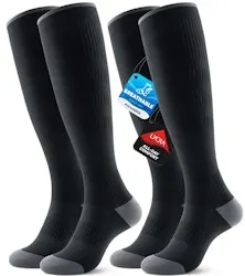Benirap Men's/Women's Compression Socks 2-Pair Pack