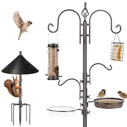 Bird Feeding Station Kit w/ Squirrel Guard Baffle