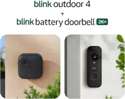 Blink Outdoor 4 & Battery Doorbell 2K+ Bundle