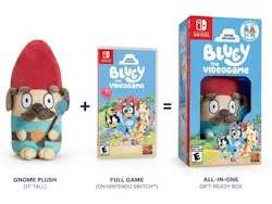 Bluey Gnome Plush & Bluey: The Videogame Nintendo Switch Bundle