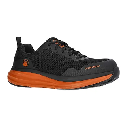 Brahma Men's Lightweight Nano Toe Work Shoes (Black Orange, Limited Sizes)