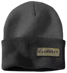 Carhartt Men's Cuffed Camo Patch Beanie