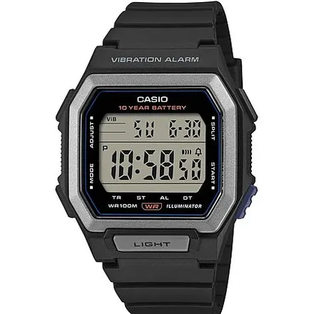 Casio W-738H Series LED Digital Sports Watch w/ 10-Year Battery Life (Black)