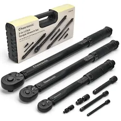 Cheersonic 8-Piece Torque Wrench Set with 1/4", 3/8", & 1/2" Drive