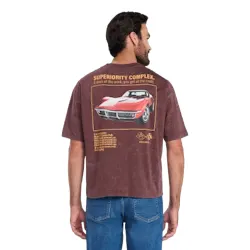 Chevy Corvette Men's Cropped Graphic Tee