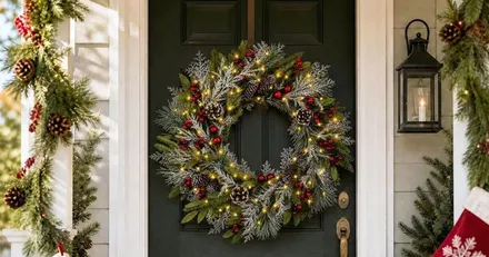 Christmas Wreath w/ Lights