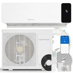 Cozeware Visio Series 9,000 BTU 18 SEER2 Ductless Mini Split Air Conditioner and Heater