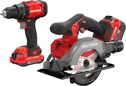 Craftsman 20V Drill/Driver and Circular Saw Power Tool Combo Kit w/ Soft Case, 2 Batteries, & Charger