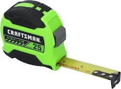 Craftsman 25-Foot High-Visibility Tape Measure