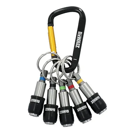 DeWALT Keyring Bit Holder Set for 1/4" Hex Bits