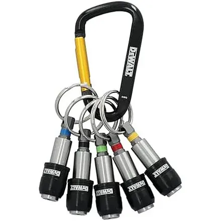 DeWALT Keyring Bit Holder Set for 1/4" Hex Bits
