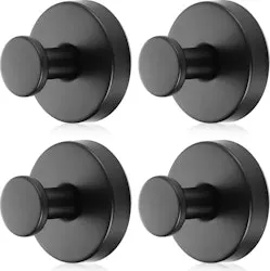Dntorx Stainless Steel Suction Cup Hooks 4-Pack