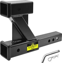 Double Hitch Receiver 2" Trailer Dual Hitch Extension Riser