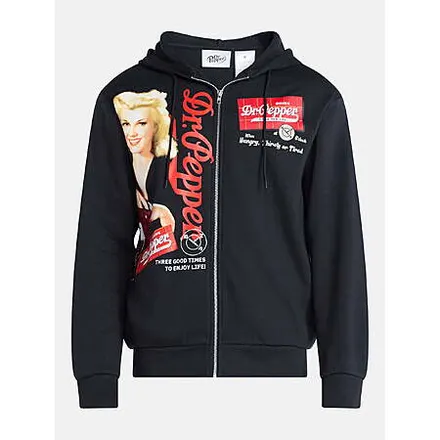 Dr Pepper Men's Zip Hoodie (Size S-5XL)
