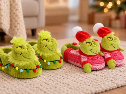 Dr. Seuss Grinch Slippers