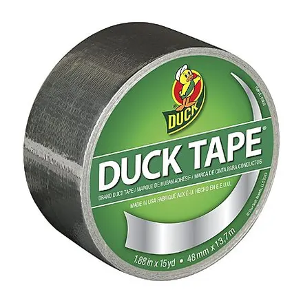 Duck Brand 1.88" x 15-Yd Metallic Duct Tape (Chrome)
