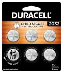 Duracell CR2032 3V Lithium Battery 6-Pack