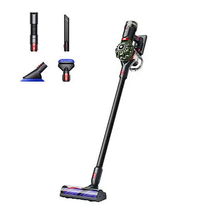 Dyson V8 Cyclone Cordless Vacuum + Car Cleaning Kit (Black/Khaki)