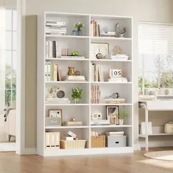 Ebern Designs Double Wide Standard Bookcase