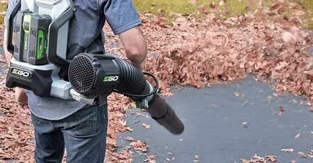 EGO Power+ 56V Cordless Electric 600 CFM Backpack Leaf Blower with 7.5Ah battery
