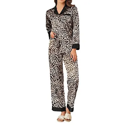 Ekouaer Women's Satin Button-Down Pajama Set (Various)