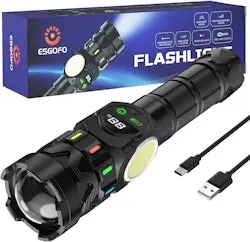 Esgofo USB Rechargeable LED Flashlight