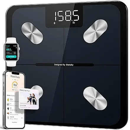 Etekcity Smart Scale for Body Weight, Body Fat & BMI (Black)