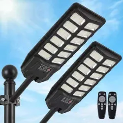 Ezygoin Solar Motion Sensor Street Light 2-Pack