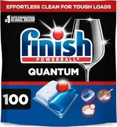 Finish Powerball Quantum Dishwasher Pods 100-Pack