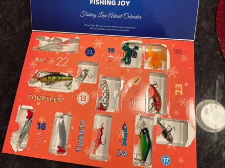 Fishing Lure Advent Calendar