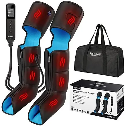 FIT KING Leg Compression & Foot Massager w/ Heat