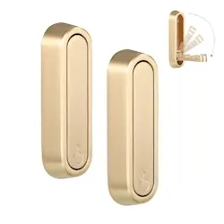 Folding Gold Wall Hooks 2-Pack