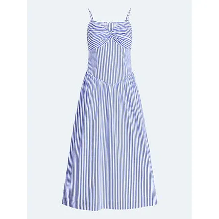 Free Assembly Women's Sleeveless Maxi Dress (Slim Stripe Blue Fire)