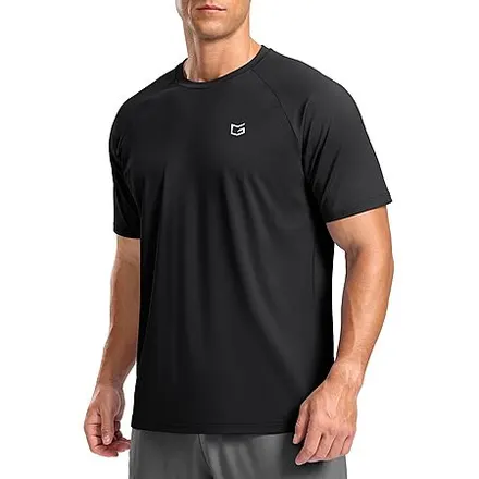 G Gradual Men's Moisture-Wicking UPF 50+ Short Sleeve Athletic T-Shirt