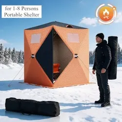 Garvee 60" x 60" x 72" Insulated Pop-Up Tent w/ Carrying Bag